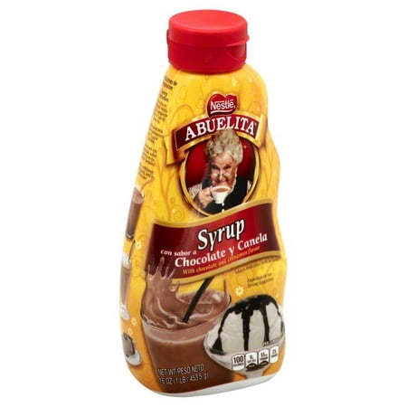 (4 Pack) Nestle ABUELITA Chocolate Cinnamon Syrup 16 oz (Best Store Bought Chocolate Syrup)