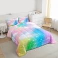 thumbnail image 3 of Feelyou Rainbow Stars Sky Twin Comforter Sets, Deamy Princess Bedding Set, 2-Piece, 3 of 8