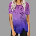 thumbnail image 2 of Women Summer Tops Trendy Summer Blouses for Women Dressy Casual Lightweight Tshirts Women Loose fit, 2 of 5