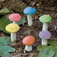 thumbnail image 3 of G & F 10025GR 3-Piece Fairy Garden Miniature Metal Mushroom Set, Green, 0.5–1.25 in Height, 3 of 5
