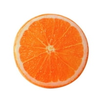 Hiroekza Cute Lemon Fruit Nap Throw Pillow - Soft & Detachable 16x16in Sofa Cushion for Home & Kids Orange