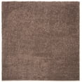 thumbnail image 2 of SAFAVIEH August Carlene Solid Plush Shag Area Rug, Taupe, 4' x 4' Square - Modern Design, Taupe, Non-Shedding & Easy Cleaning, Ultra Plush Thick Pile, Ideal for Living Room, Bedroom, 2 of 10