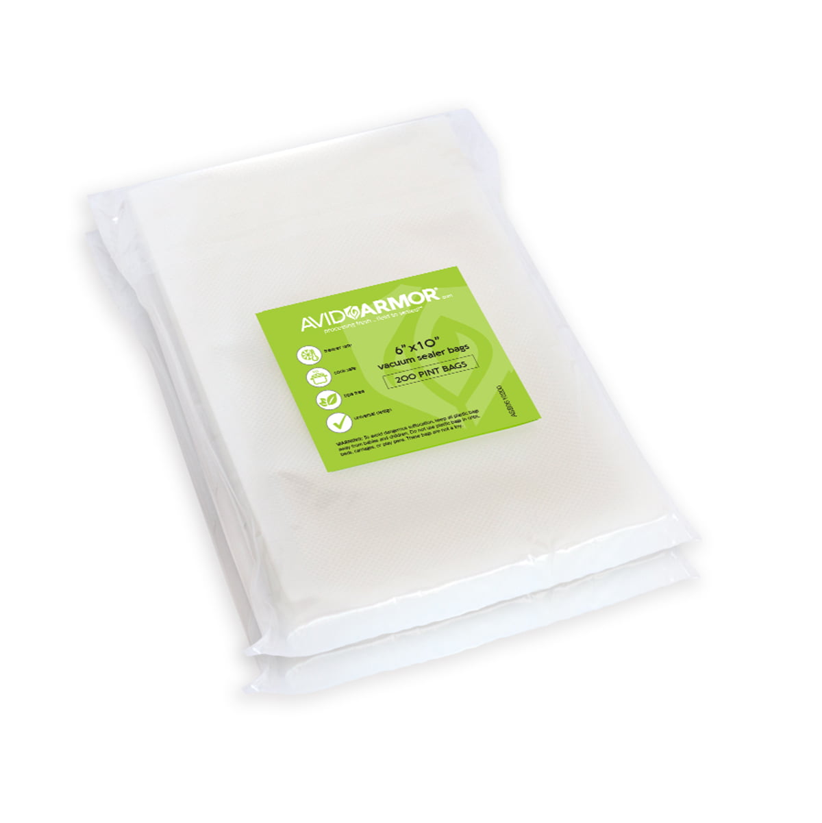 Vacuum Sealer Food Saver Bag BPA Free Frozen Refrigerate Microwave 6x10" 100pint