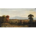 thumbnail image 2 of Cropsey, Jasper F. Imitator of 24x15 White Modern Wood Framed Museum Art Print Titled - Landscape, 2 of 4