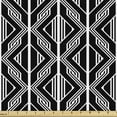 thumbnail image 1 of Geometric Rhombus Fabric by the Yard, Contemporary Classic Lines and Zigzags in Monochromatic Style, Decorative Upholstery Fabric for Sofas and Home Accents, 10 Yards, Charcoal Grey White by Ambesonne, 1 of 4