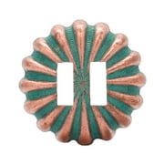 Parachute Slotted Concho Copper Patina 1" 7656-90S