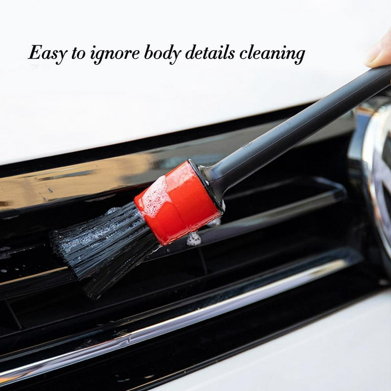 5Pcs Car Cleaning Kit Interior Detailing Wash Brushes Engine Wheel