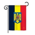 thumbnail image 2 of Breeze Decor 08191 Romania 2-Sided Vertical Impression House Flag - 28 x 40 in., 2 of 2