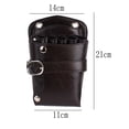 thumbnail image 2 of Bolsa de tijeras de cuero PU para salón, funda para tijeras de peluquería, bolsa de herramientas para estilista, 2 of 5