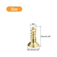 thumbnail image 2 of Unique Bargains 50Pack M3 x 10mm Brass Slotted Drive Flat Head Wood Screws Self Tapping Screw, 2 of 6