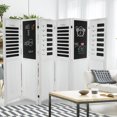 thumbnail image 4 of Hofitlead Wood Room Divider 4 Panel,5.6FT Tall,COFFEE HOUSE Wooden Screen Freestanding,Folding Privacy Partition Wall,for Home Office（White）, 4 of 8