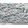 thumbnail image 3 of Soimoi Crepe Silk Fabric Two Tone With White Camouflage Print Sewing Fabric Yard 42 Inch Wide, 3 of 3