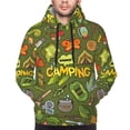 thumbnail image 4 of KLL Camping 1 Print Mens Hoodie Long Sleeve Casual Pullover Hooded Sweatshirt Fashion Drawstring Hoodies with Pocket-XX-Large, 4 of 6