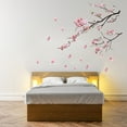 thumbnail image 2 of Billuyoard Pegatina de pared de flor de ciruelo, calcomanía de estilo elegante, papel tapiz artesanal para el hogar y la Oficina, póster con estampado de Decoración del hogar Tipo izquierdo, 2 of 6