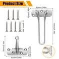 thumbnail image 4 of Becaristey Home And Loved Ones Anti Theft Clasp Locks Stylish Security Door Chain Latch, 4 of 6
