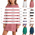 thumbnail image 4 of Ruyang Oversized Hoodie Dress for Girls Long Hooded Sweatshirt Dress Pocket Side Split Warm Casual Cozy Pullover Sweaters, 4 of 9
