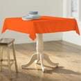 thumbnail image 2 of LA Linen Polyester Poplin Square Tablecloth, 52 by 52-Inch, Orange, 2 of 2