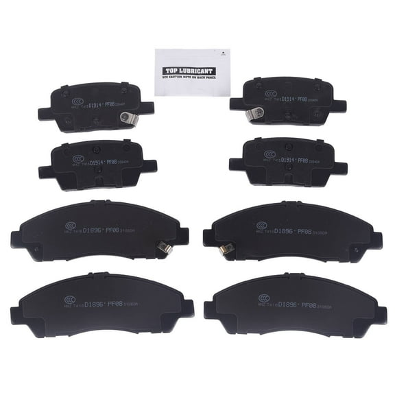 Front   Rear Ceramic Disc Brake Pads D1896 D1914 by EGOESWELL
