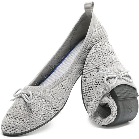 

Women\‘s Flats Shoes Comfortable Black Beige Flats Crochet Lace Mesh Round Toe Slip On Casual Ballet Flats Dress Shoes