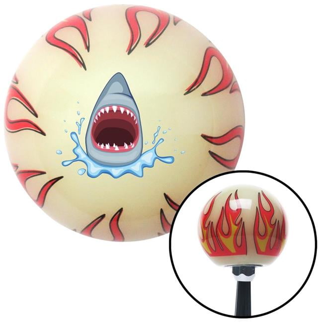 Orange Angry Dog American Shifter 219639 Ivory Flame Shift Knob with M16 x 1.5 Insert