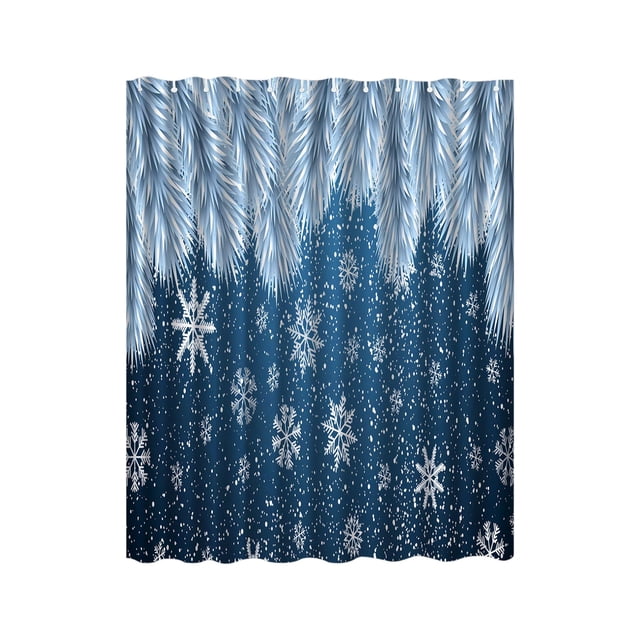 Jubipavy Rideaux de Douche pour Salle de Bain Décoration de Salle de Bain Rideau de Douche de Cabine Rideau de Bain Rideau de Douche de Noël Imperméable 35.4x70.8 Po