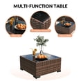 thumbnail image 5 of Poteban Patio Furniture Sets, Modular Rattan Outdoor Patio Sectional Furniture Sofa Set, Wicker Patio Conversation Set for Backyard,5PCS, 5 of 8