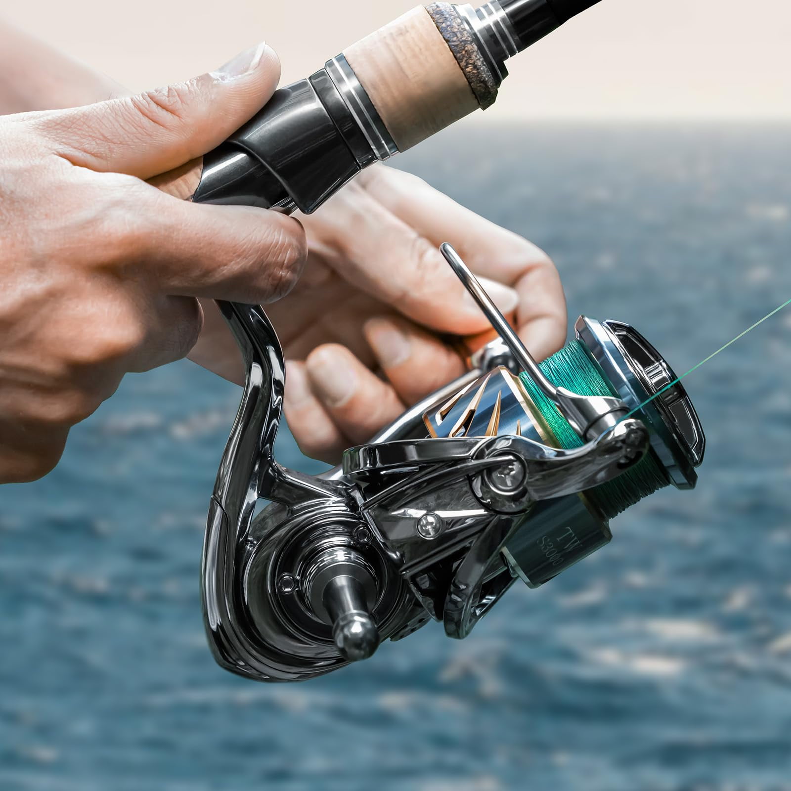 Ghosthorn Spinning Reel Freshwater Fishing Reels Spinning Saltwater Spinning Reel 12+1 Stainless Steel Ball Bearings 5.5:1 Gear Ratio Fishing Reel Up to 30.9LBs Max Drag