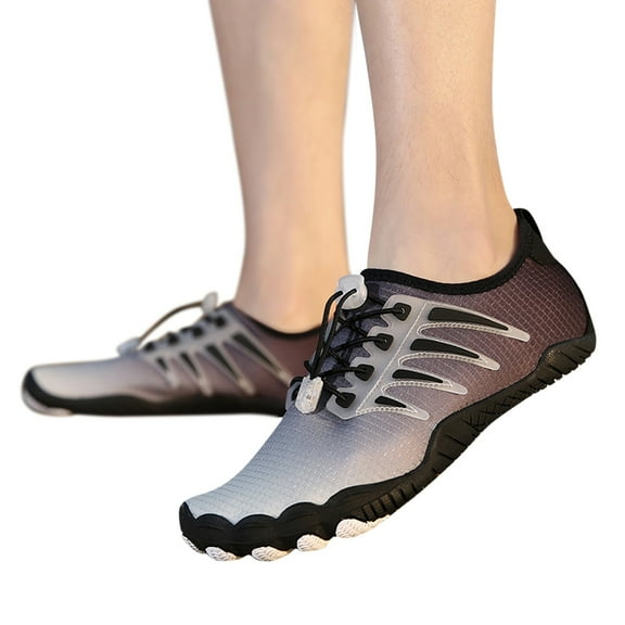 Wovix Unisex Water Shoes for Men Women Quick-Dry Barefoot Aquashoes for Beach Swim Water Sports Like Surf Kayak Yoga Water Park Lightweight Soft Athletic Shoes