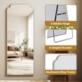 thumbnail image 3 of Easy4Home 64"x21" Arched Full Length Mirror Decorative Wall Mounted Mirror with Metal Frame, Silver, 3 of 6