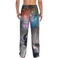 thumbnail image 6 of Cauagu Elephant Fireworks Celebration Mens Pajama Pants Sleep & Lounge Pants,PJ Bottoms with Pockets-Large, 6 of 7