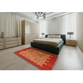 thumbnail image 5 of Ahgly Company Machine Washable Indoor Rectangle Industrial Modern Red Area Rugs, 8' x 12', 5 of 7