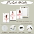 thumbnail image 6 of ZHONGYUTONG Ballerina Pictures Wall Art Ballet Canvas Little Girl Pictures Dancer Art Prints 3 Piece Pink Decor for Girls Room Bedroom (24.00" x 36.00" x 3PCS), 6 of 6