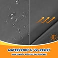 thumbnail image 3 of Trampoline Pad Replacement, 14 FT Trampoline Replacement Safety Pad, 14FT Trampoline Spring Cover Waterproof UV Resistant Tear Resistant Surround Spring Foam Cover, Round Frame No Hole for Pole Black, 3 of 8