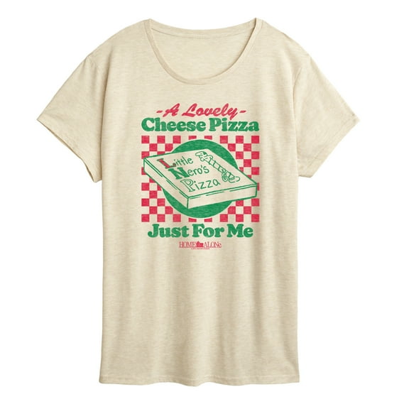 Home Alone - Lovely Cheese Pizza Just For Me - Women's Short Sleeve Graphic T-Shirt
