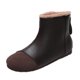 thumbnail image 1 of NECHOLOGY Botas Mujer Adulto Femenino Zapatos Botines mujer Botas planas con cremallera para mujer, zapatos de lana, en el tobillo, botas de mujer a la (Brown, 7), 1 of 7