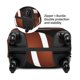 thumbnail image 2 of Balery Brown Football On Black Funda de equipaje, fundas para maletas, elástica, lavable, protector de maletas, compatible con maletas de 18 a 32 pulgadas-Large, 2 of 7