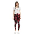 thumbnail image 2 of No Boundaries Women's Juniors Sueded Ankle Leggings, 2 of 5