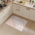 thumbnail image 2 of ODIKA 3'x5' Washable Throw Rug Stain Resistant, Low Profile, Non-Slip Peach Peachy Veined Contemporary Ombre Fluid Gradient Movement for Entryway, Kitchen, Mudroom, 2 of 7