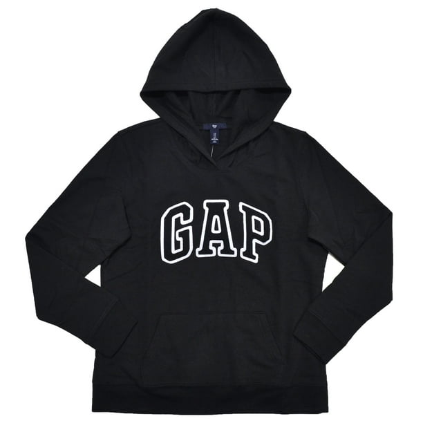 Gap - GAP Womens Fleece Arch Logo Pullover Hoodie (L, Black) - Walmart ...