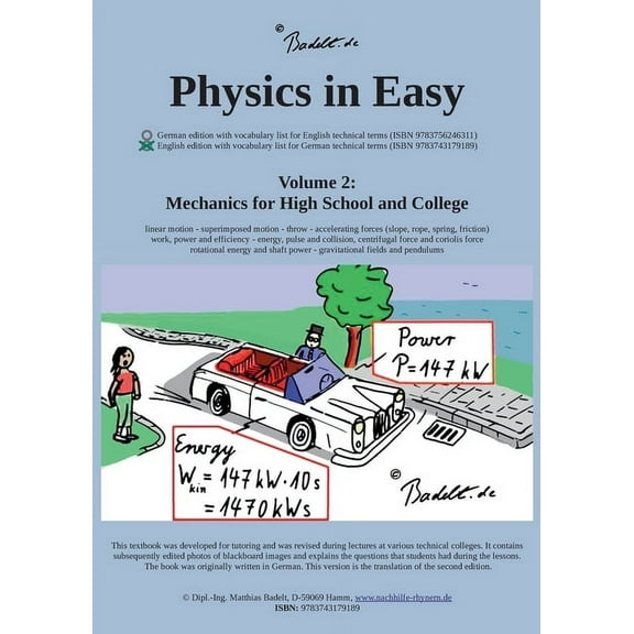 Physics in Easy: Mechanics for High School and College, (Paperback)
