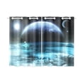 thumbnail image 1 of BSDHOME Pale Alien World Window Curtain Kitchen Curtain 26x39 inches (Two Pieces), 1 of 3