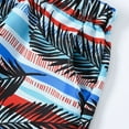 thumbnail image 4 of Odeerbi 2-16 Years Teen Boys Beach Swim Trunks with Bucket Hat Set Hawaiian Print Swimming Trunks Quick Drying Swimsuit Shorts Children's Summer Elastic Waisted Swimwear Pants, 4 of 7