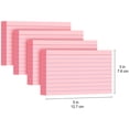 thumbnail image 2 of Index Cards Topboutique,Notes Flash Cards,Ruled Index Flashcards,Lined Flashcards,Index Notecards for Office, Lined on Front Blank on Back, 3 x 5 inch,Pink,4 Pack,50 Sheets Per Pack, 2 of 8