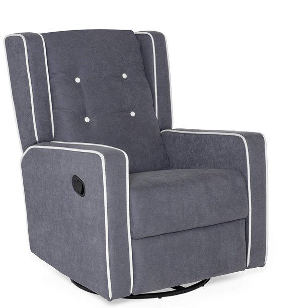 Best Choice Products MidCentury Tufted Polyester Upholstered Recliner