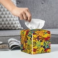 thumbnail image 6 of Yiaed Dancing African Womens Print Tissue Box Cover, PU Leather Decorative Organizer for Tabletop, Bathroom, Car, Office Creative Decorative, 6 of 7