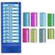 thumbnail image 1 of Pósteres de bolsillo para niños con sumas, tablas de matemáticas para preescolares. azul, 1 of 9