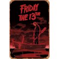 thumbnail image 1 of Placa Metal Vintage Viernes 13 Pintura Hierro Rectangular 30x40cm, 1 of 9