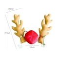 thumbnail image 3 of Gmogad Car Reindeer Antlers, Christmas Car Antler Decorations - Easy Clip-On Vehicle Accessories with Nose for Holiday Season Outdoor Auto Decor and Festive Displays, 3 of 8