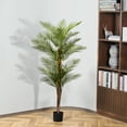 thumbnail image 6 of 6 Feet Artificial Palm Tree in Pot Faux Green Areca Palm Plant, Fake Tree for Home Decor Office House Living Room Indoor Outdoor, 6 of 8
