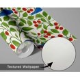 thumbnail image 6 of S4sassy Removable Nature-inspired Waterproof Wall Wrap, Textured Finish Wallcover, Bird & Cherry Branch Contact Paper for Walls,Dresser, Self Adhesive Vinyl Wallpaper Roll- Green (25"x240"), 6 of 9